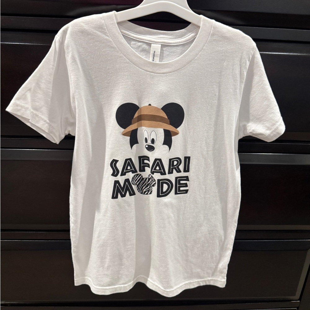 Safari Mode Mickey Kids T-Shirt - White YS